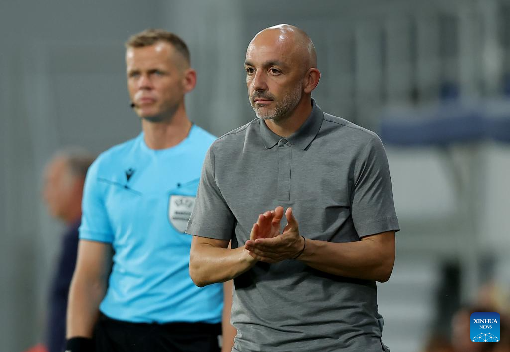 Highlights of UEFA Europa League in Backa Topola, Serbia-Xinhua