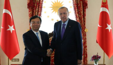 Turkish President Recep Tayyip Erdogan receives Wang Chuanfu, chairman and chief executive officer at BYD