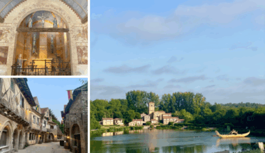 This historical theme park features elaborate stages,  a medieval village and a chapel.
