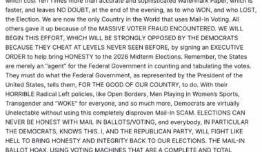 No, Trump Can’t Ban Mail in Ballots or Voting Machines