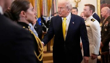 Trump honors Purple Heart recipients, including 3 who sent him medals after attempt on his life