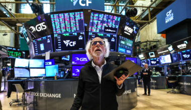 Wall Street stocks end down, inflation data, China trade in focus