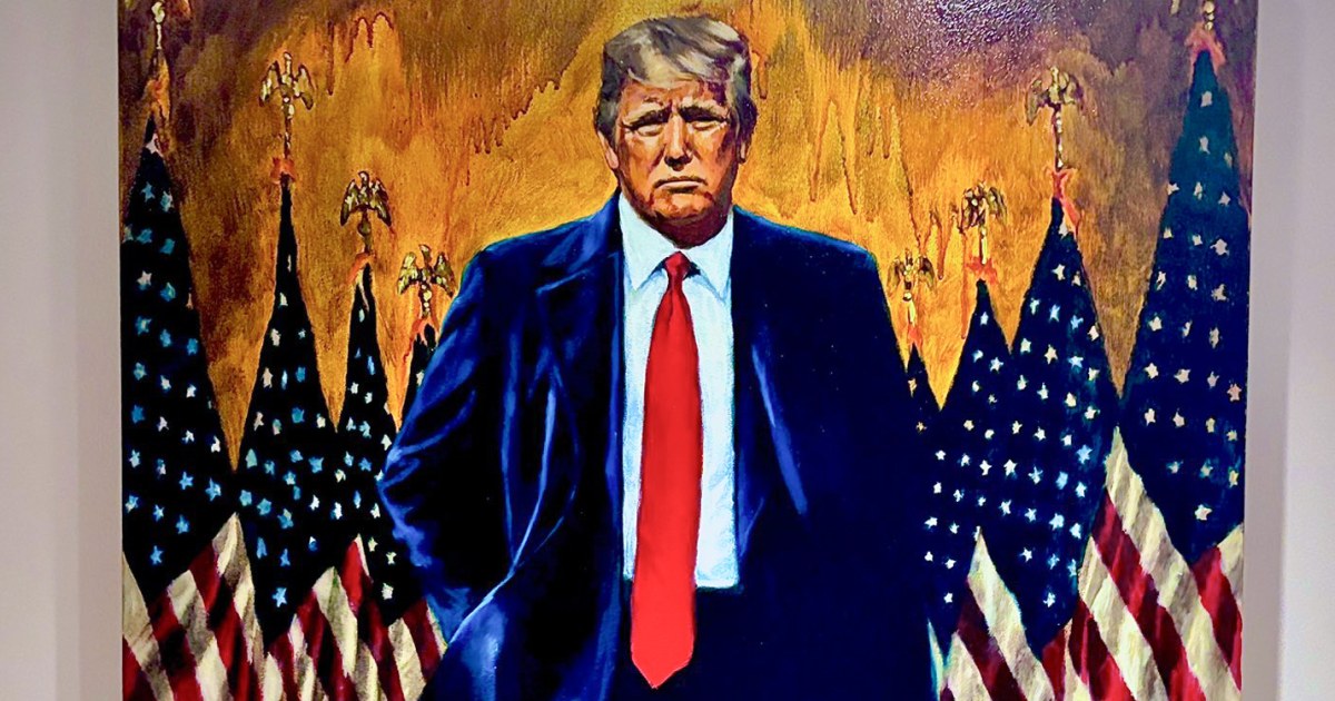 What Trump's new White House portrait accidentally got right