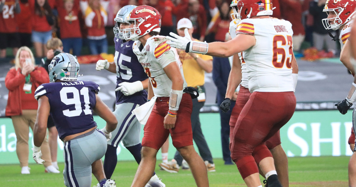 Rocco Becht stars as Iowa State beats Kansas State in Ireland