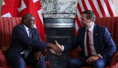 JD Vance meets with David Lammy in Sevenoaks after Keir Starmer condemns Israel's plan to take over Gaza city