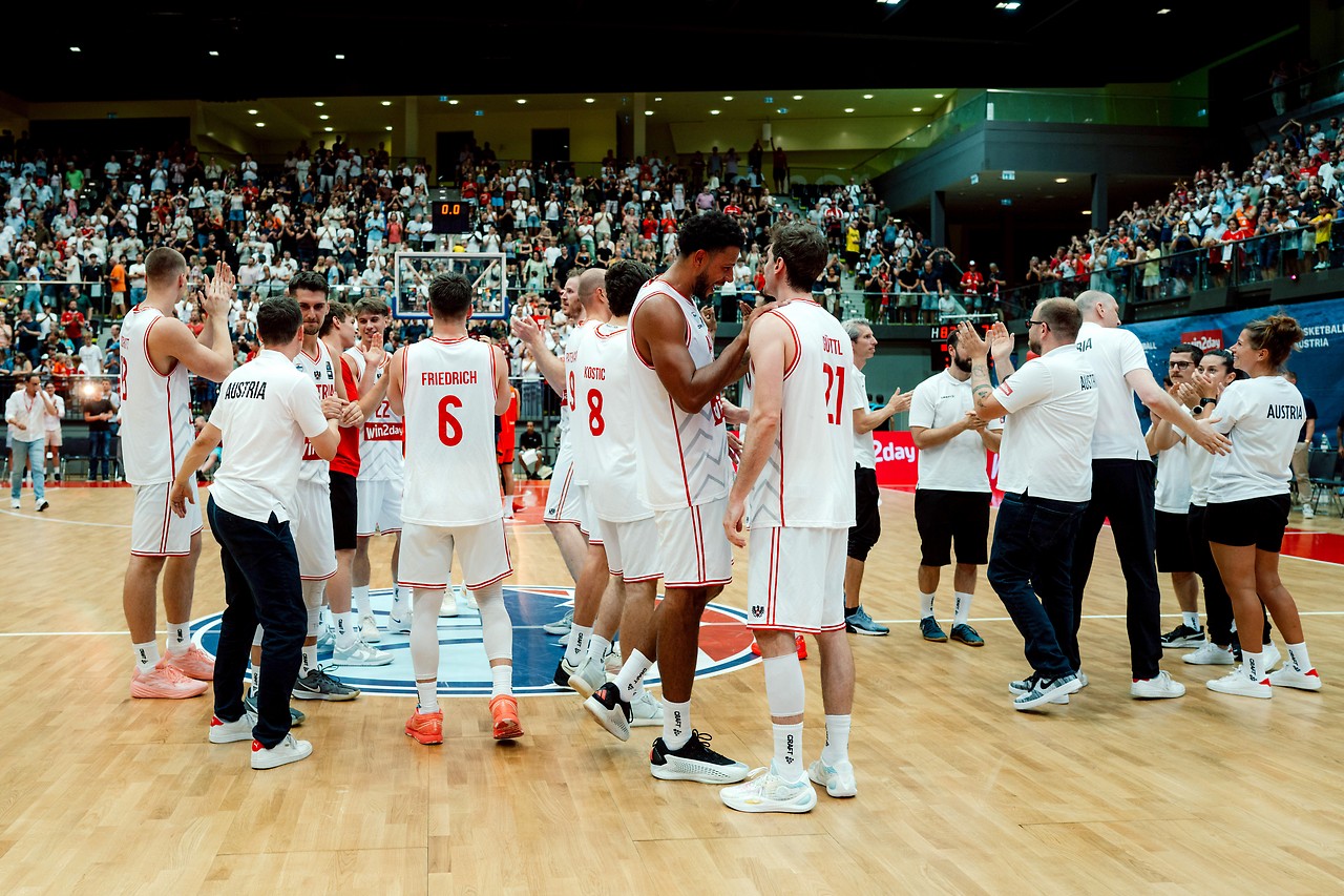 Österreichs Team jubelt