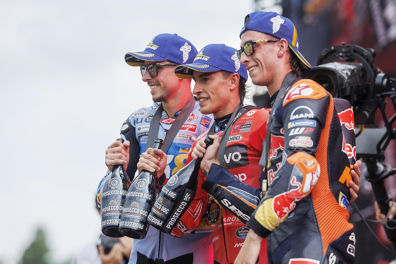 Alex Marquez, Marc Marquez und Pedro Acosta