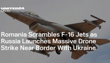 Romania Scrambles F-16 Jets as Russia Launches Massive Drone Strike Near Border With Ukraine — UNITED24 Media