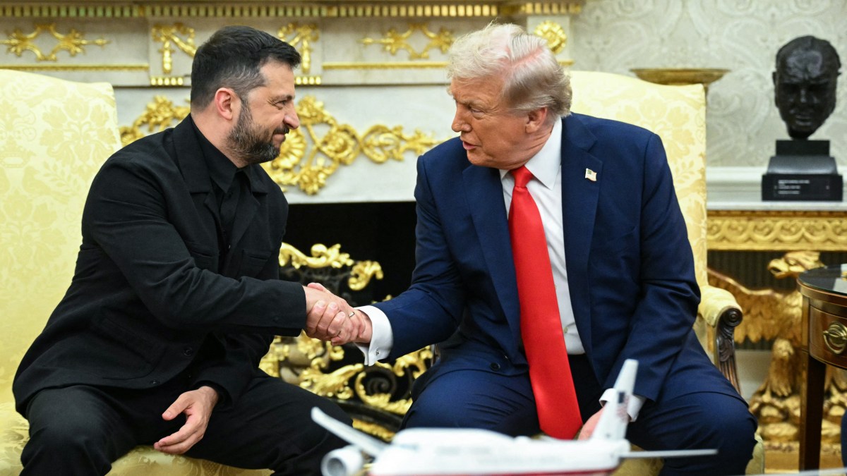 Trump says Ukraine ceasefire ‘not needed’ in Zelensky meeting