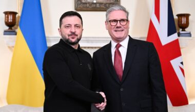 Starmer to host Zelensky at Downing Street