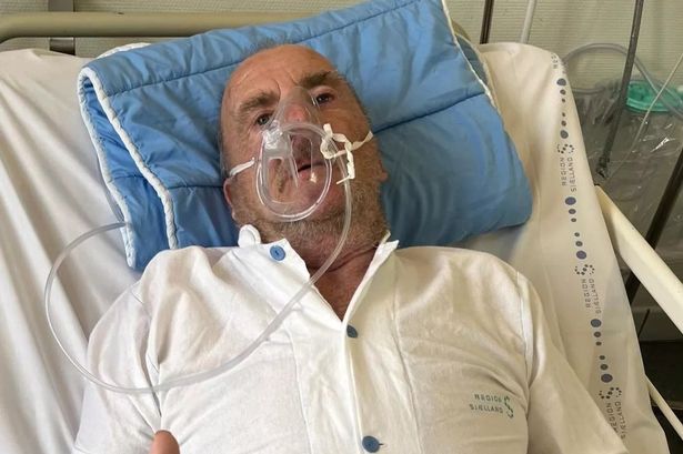 Dougie spent weeks in hospital