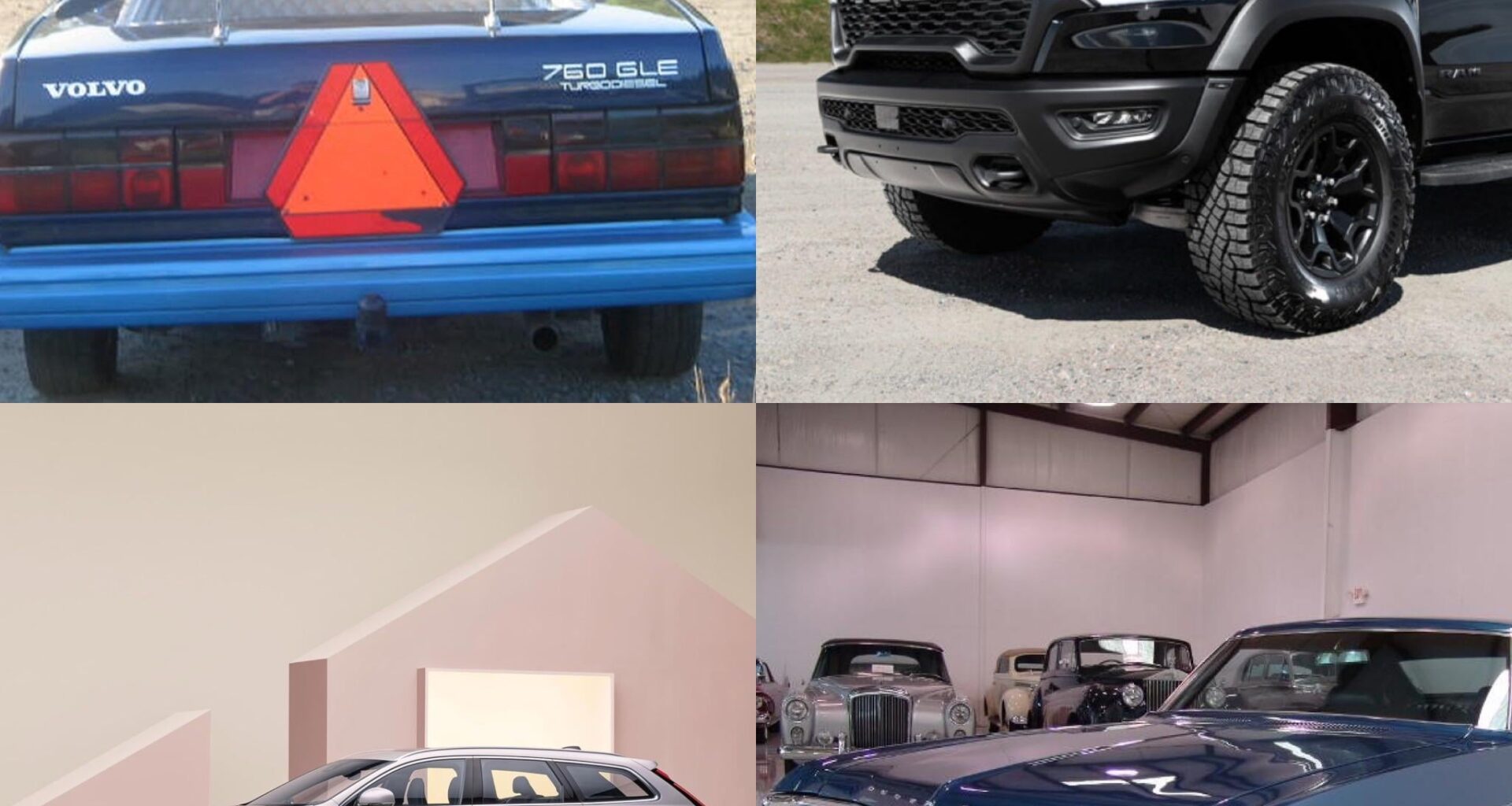 The four types of cars I saw on my vacation through sweden