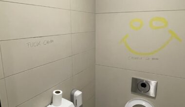 Hateful graffiti targeting Chinese tourists inside Oslo Airport