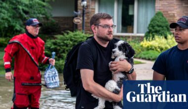 Flooding hits midwest as Milwaukee experiences second wettest day ever | US weather