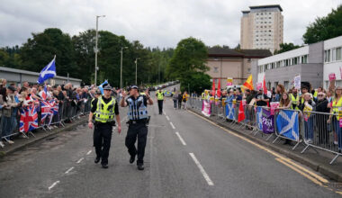 Three arrests after asylum seeker hotel protests