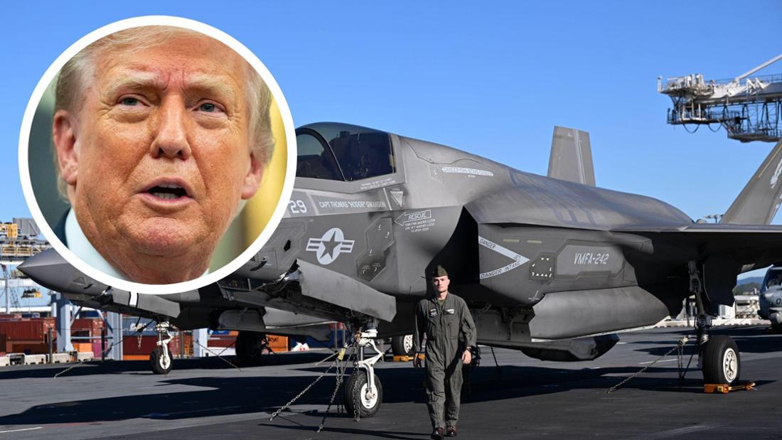 Eine F-35 Lightning II auf dem Deck der USS America. Präsident Donald Trump möchte den Kampfjet mehreren Nato-Partnern liefern (Symbolfoto).