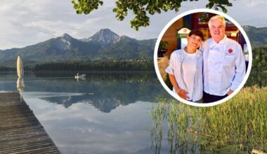 Weltbekannter Star an Österreich-See von Fans umringt