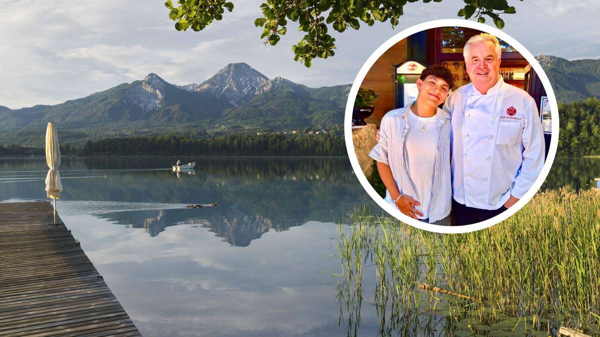 Weltbekannter Star an Österreich-See von Fans umringt