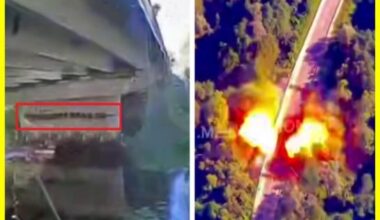 An AFU drone blew up a bridge on Russian territory. The bridge was mined by the Russians themselves and was intended for the evacuation of troops