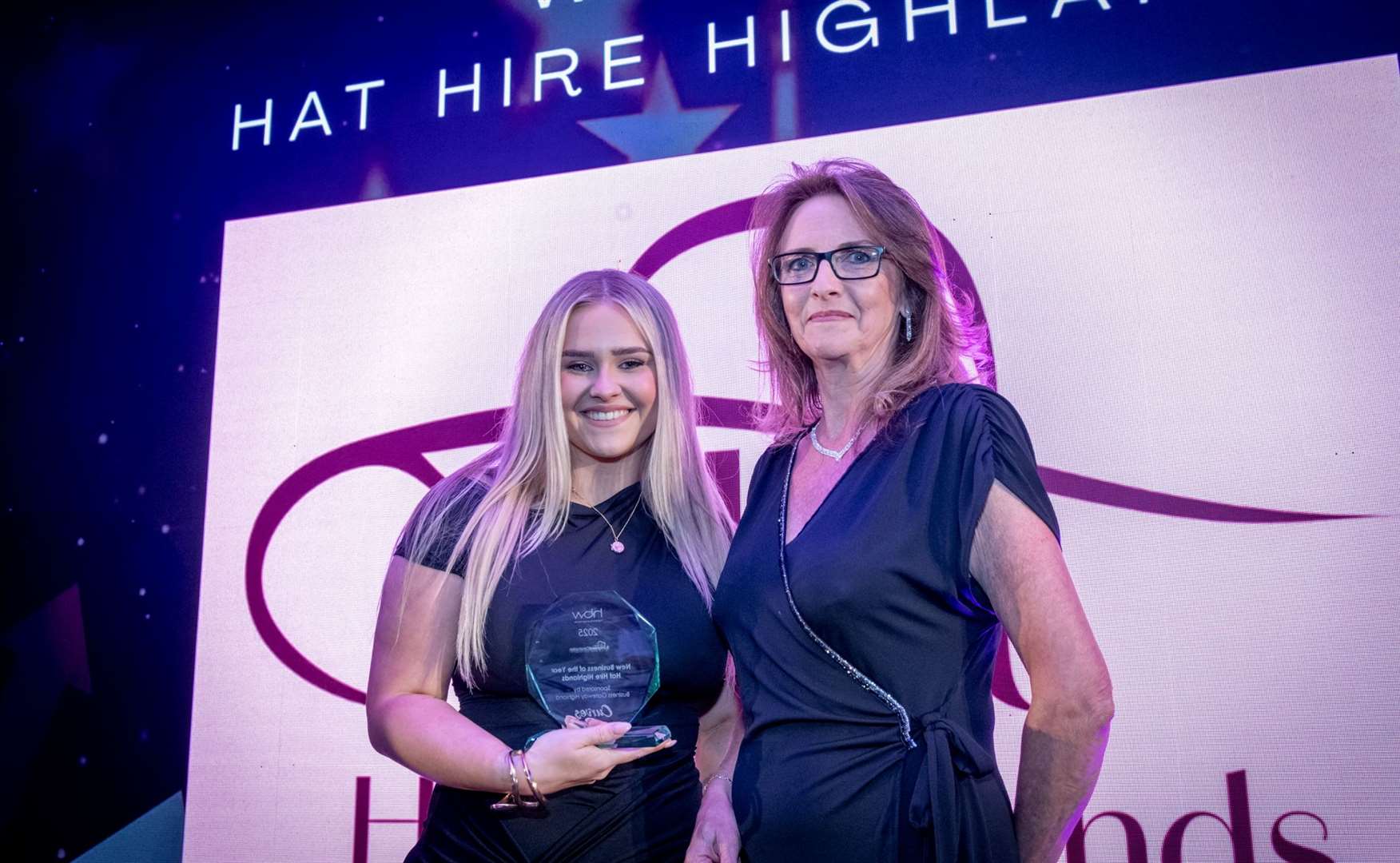 Hannah Webster founder of Hat Hire Highlands won new business of the year and young businesswoman of the year. Picture: Callum Mackay.