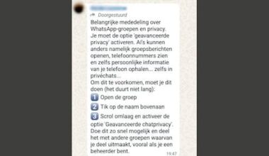 Dit berichtje ook gehad? Mensen waarschuwen elkaar voor AI op WhatsApp