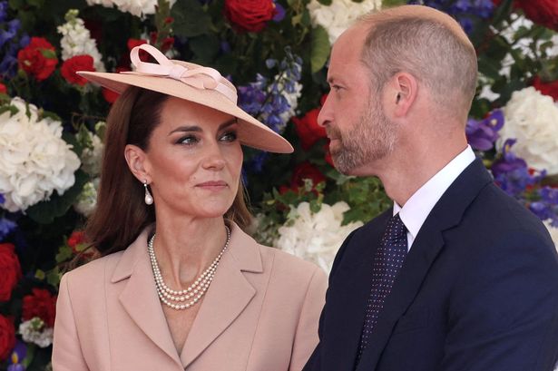 William and Kate earlier today at Windsor Castle 