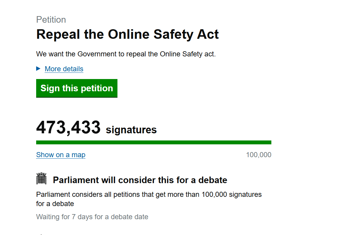 Congratulations Parliament, You managed to piss off nearly half a million people from your Anti Gooning Law and managed to do it in UNDER 1 WEEK. Thats a world record for pissing off your own people!