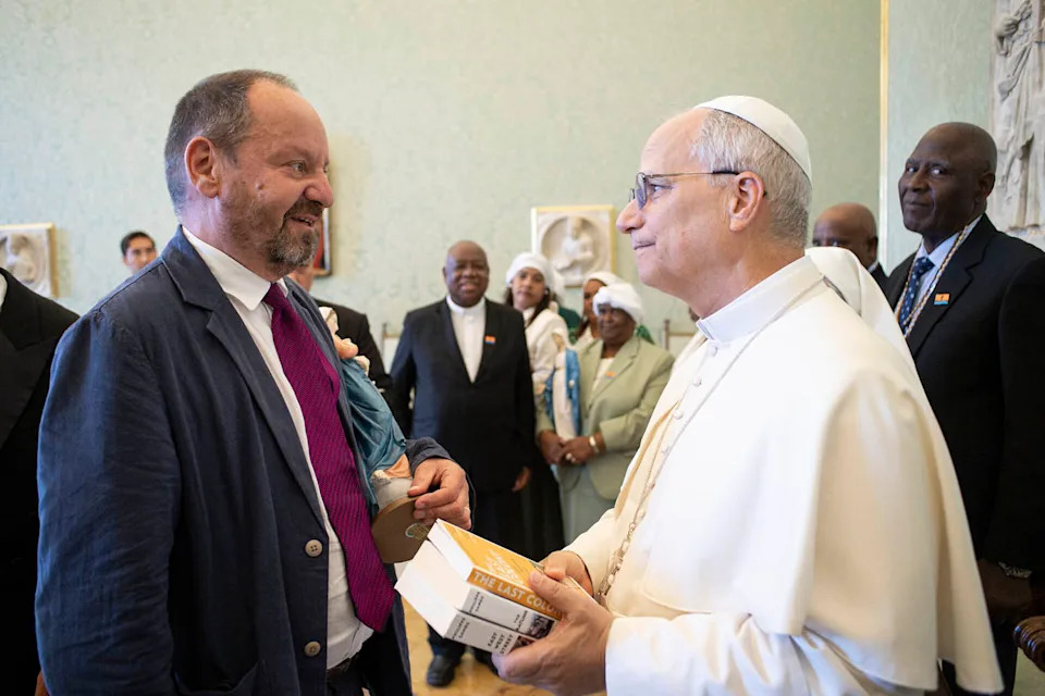 Philippe Sands, who worked on the court case, was with the delegation that met the pope