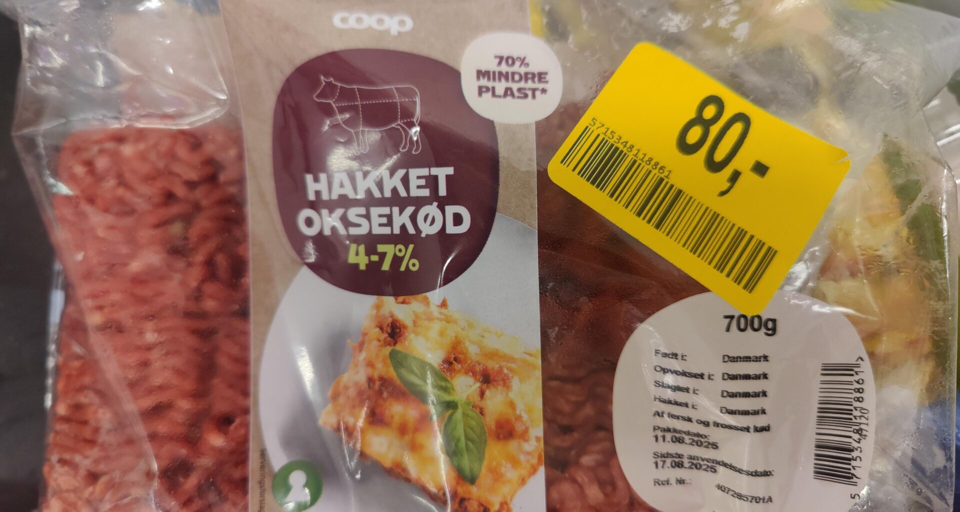Kun 80 kroner, for hakket oksekød som udløber i morgen! Et røverkøb 🤡