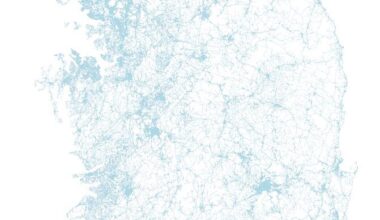 [OC] Road Network in South Korea