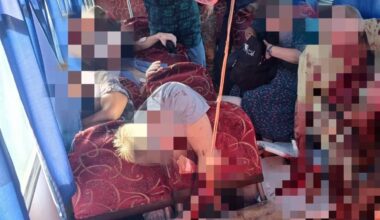 The city bus has been attacked by Russian FPV-drone in Kherson region. The second drone hit again when police officers were providing first aid. Two passengers died and 16 people are injured in result of the attack