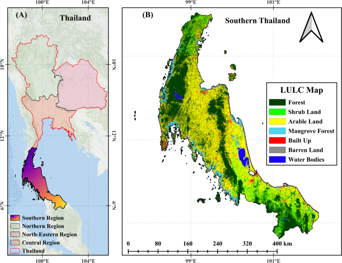 Exploring vegetation health in Southern Thailand under climate stress from temperature and water impacts between 2000 and 2023