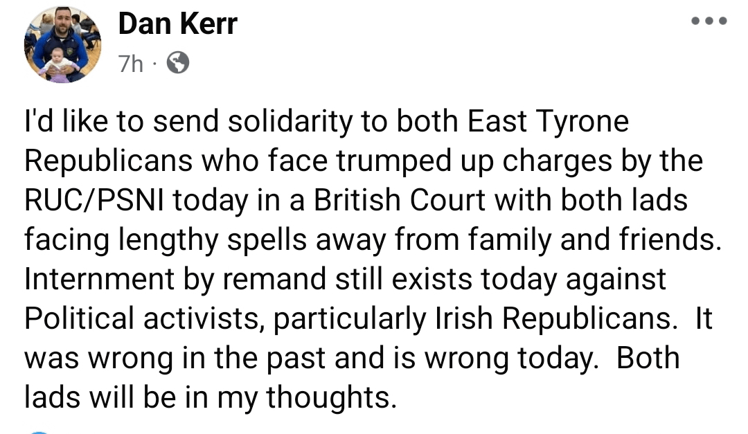 Internment?? Being charged for attempted murder of an off duty police detective