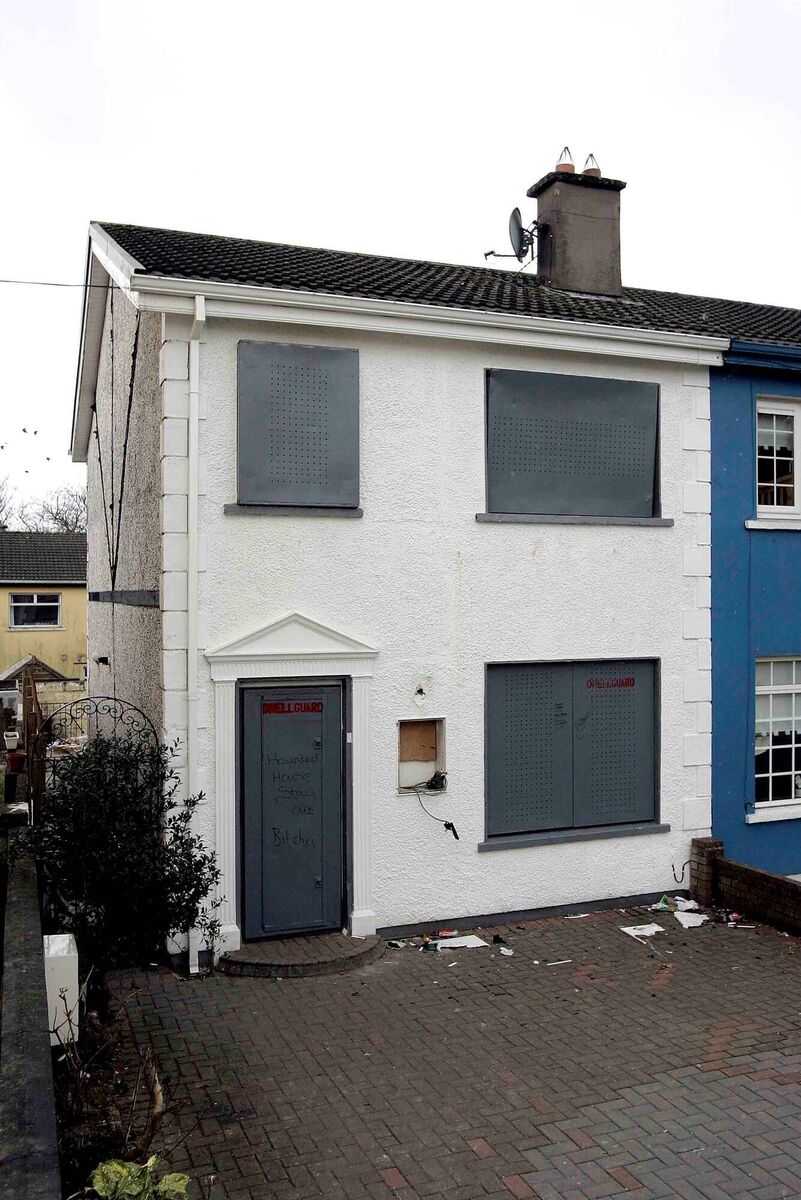 The 'haunted house' in Hollywood estate off Blarney Road that experienced inexplicable occurrences in 2010 such as flying dishes, elevating tables and visions of spirits. File picture: Cillian Kelly