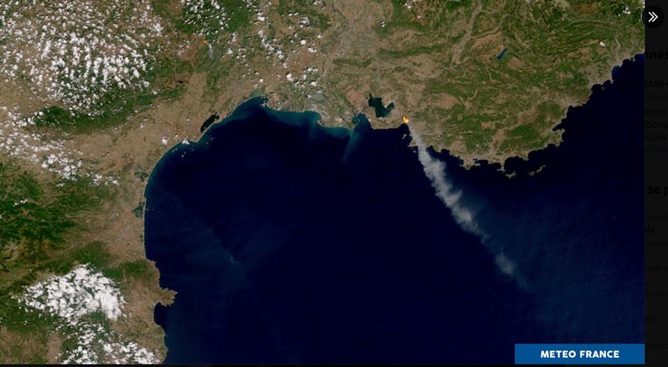 Smoke from the fires and large areas of burnt land could be seen from satellite images on Thursday