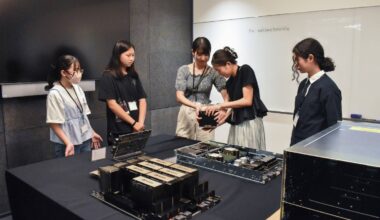 Firms host female high school students to tout science and technology