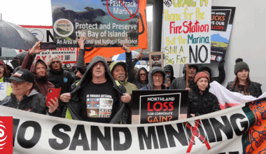 Protesters confront Resources Minister Shane Jones in Whangārei over fast-track projects