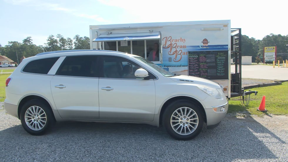 Beachy Bean Bar is a drive-thru coffee trailer in Saucier.