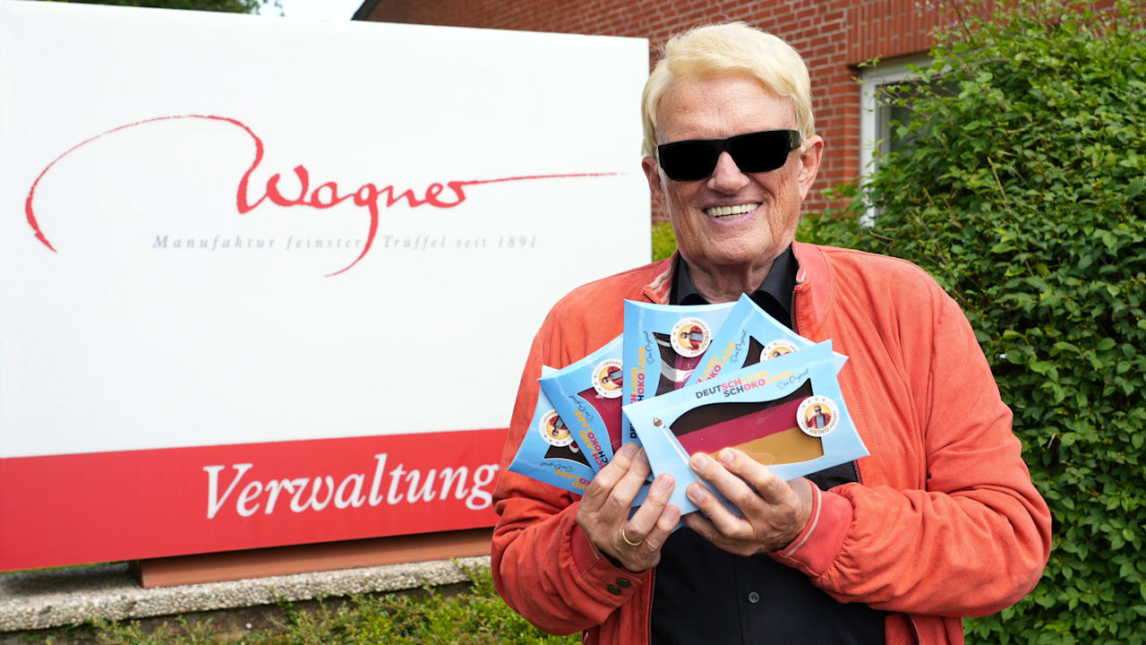 Heino präsentiert Deutschland-Schokolade – und kassiert viele Absagen | Unterhaltung
