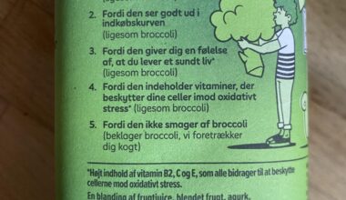 Denne juice indeholder ikke broccoli. På en skala fra tomat til Broccoli, hvor latterligt er det her?