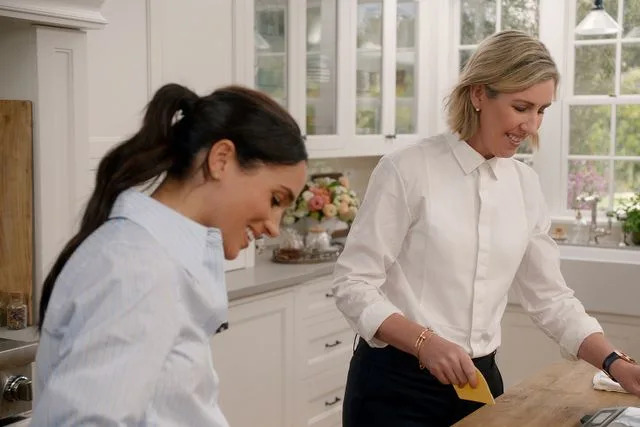 Courtesy of Netflix Meghan Markle and Clare Smyth in season 2 of