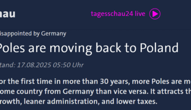 Disappointed by Germany - Poles are moving back to Poland