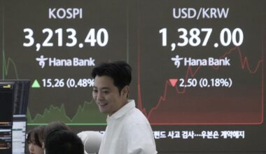 Asian shares mostly climb after a rally for Apple led Wall Street higher