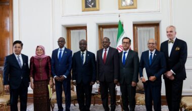 Nine new envoys present credentials to Iran’s foreign minister