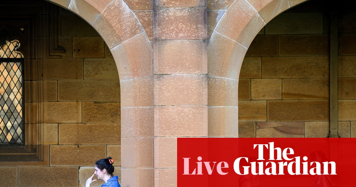 Australia news live: sexual misconduct complaints almost double at University of Sydney; NSW to crack down on illegal tobacco shops | Australia news