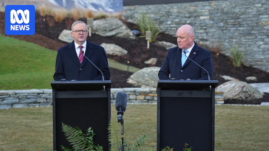 Albanese embraced by NZ Prime Minister Chris Luxon as two countries flag increased defence cooperation