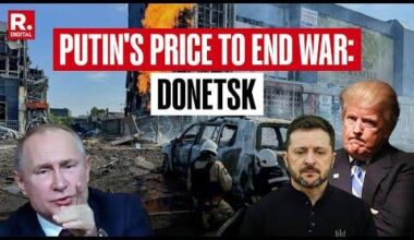 Russia wants the Donetsk region in exchange for ending the war in Ukraine.