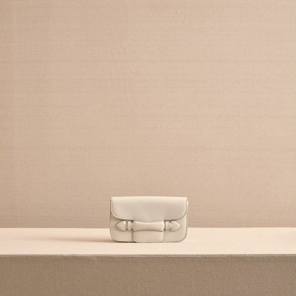 Romy Clutch in Ivory
