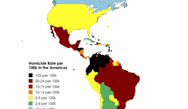 Homicide Rate per 100k in the Americas [OC]