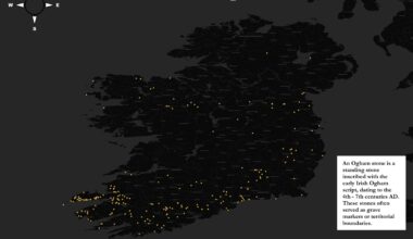 Ogham Stone Distribution in Ireland